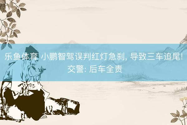 乐鱼体育 小鹏智驾误判红灯急刹, 导致三车追尾! 交警: 后车全责